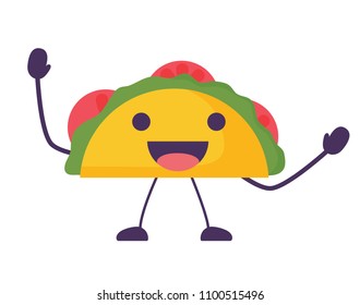 Kawaii tacos design