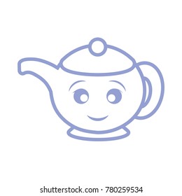 kawaii teapot icon