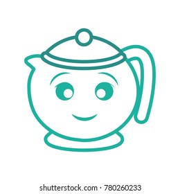 kawaii teapot icon