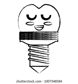 kawaii tooth icon image