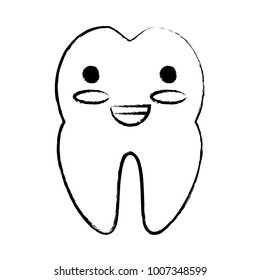 kawaii tooth icon image