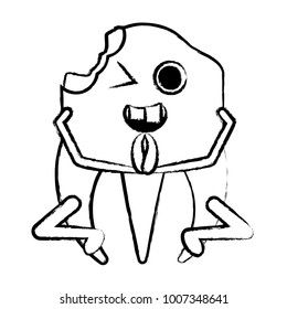 kawaii tooth icon image