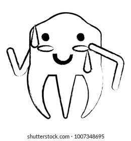 kawaii tooth icon image