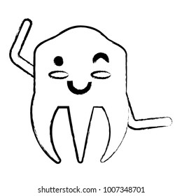 kawaii tooth icon image