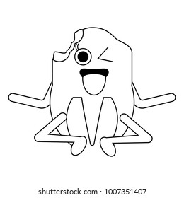 kawaii tooth icon image