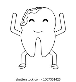 kawaii tooth icon image