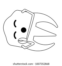 kawaii tooth icon image