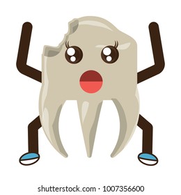 kawaii tooth icon image