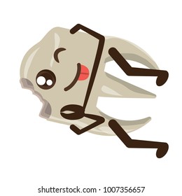 kawaii tooth icon image