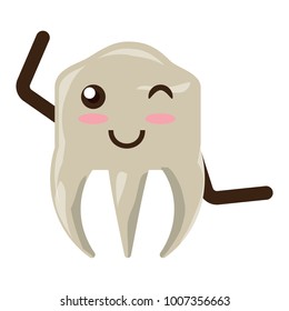 kawaii tooth icon image
