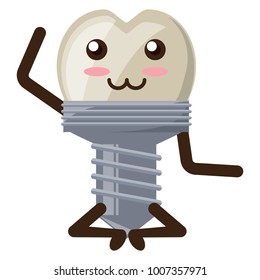 kawaii tooth icon image
