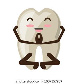 kawaii tooth icon image