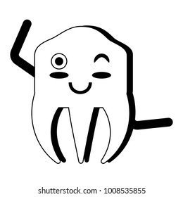 kawaii tooth icon image