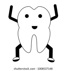 kawaii tooth icon image