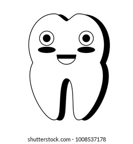 kawaii tooth icon image