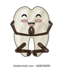 kawaii tooth icon image
