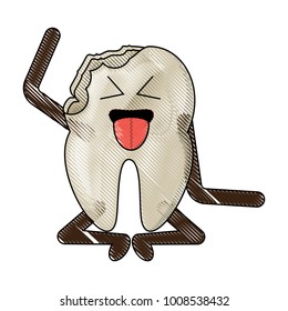 kawaii tooth icon image
