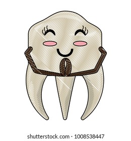 kawaii tooth icon image