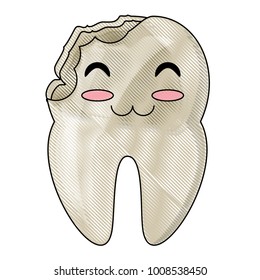 kawaii tooth icon image