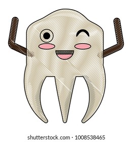 kawaii tooth icon image