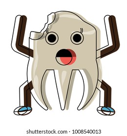 kawaii tooth icon image