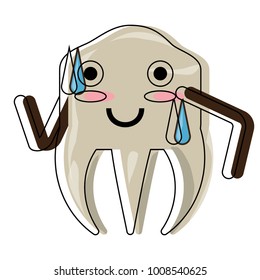 kawaii tooth icon image