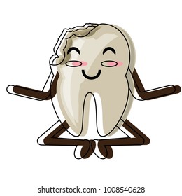 kawaii tooth icon image