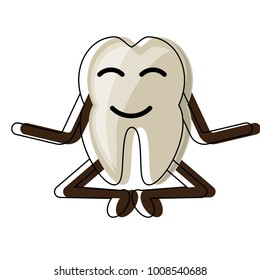 kawaii tooth icon image