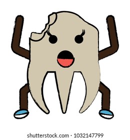 kawaii tooth icon image