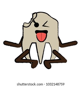 kawaii tooth icon image