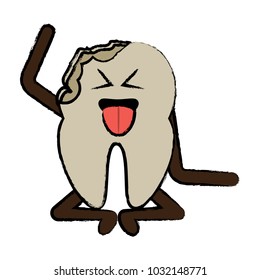 kawaii tooth icon image