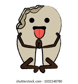 kawaii tooth icon image