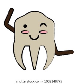 kawaii tooth icon image