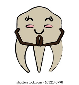 kawaii tooth icon image