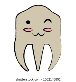 kawaii tooth icon image