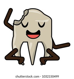 kawaii tooth icon image