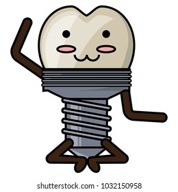 kawaii tooth icon image