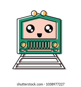 kawaii train icon image