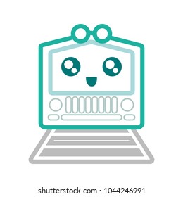 kawaii train icon image