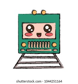 kawaii train icon image