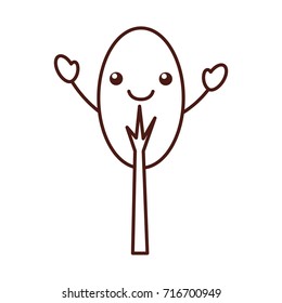 kawaii tree forest natural camping foliage