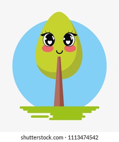 kawaii tree  icon