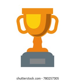  kawaii trophy  cup   vector illustration