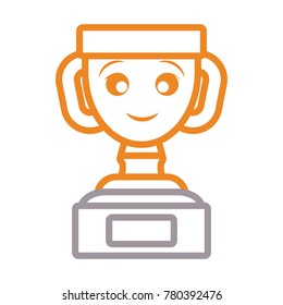 kawaii trophy design