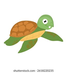 kawaii turtle cartoon character design