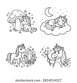 Kawaii unicorn collection 