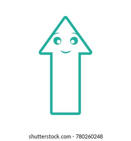kawaii upload arrow icon