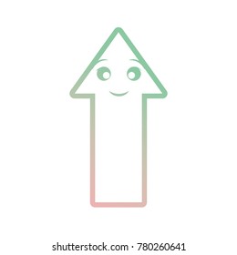 kawaii upload arrow icon