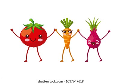 kawaii vegetable icon image