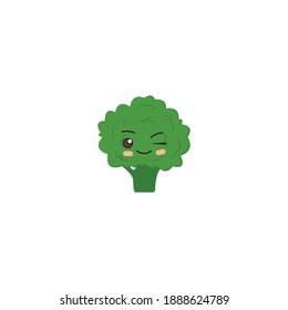 Kawaii vegetable illustration. Kawaii design that can be used in various mockups